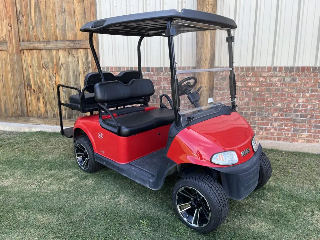 EZGO RED BLACK WHEELS