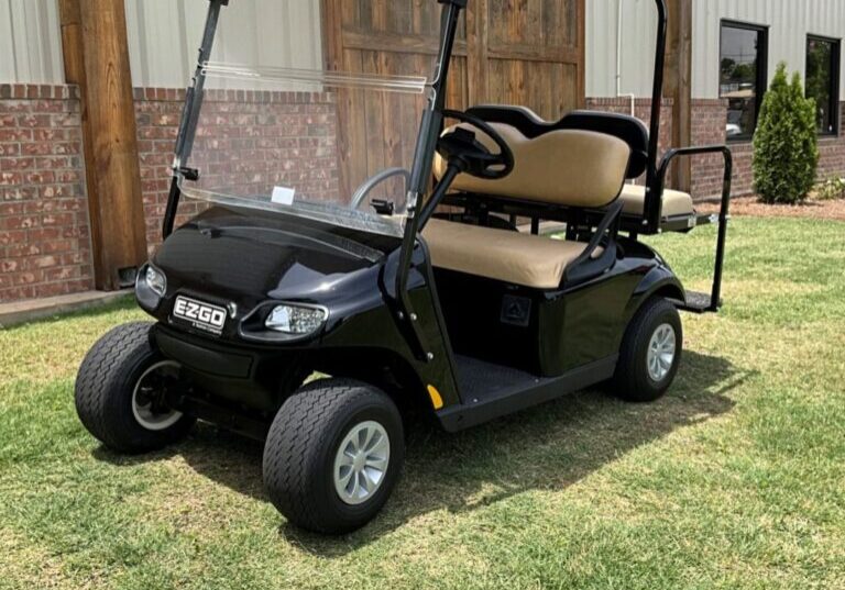 black ezgo tan seats